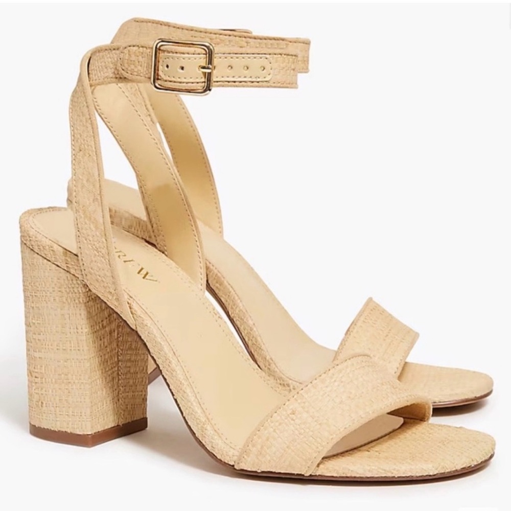 J. Crew Elegant Tan Women's Block Heeled Sandals